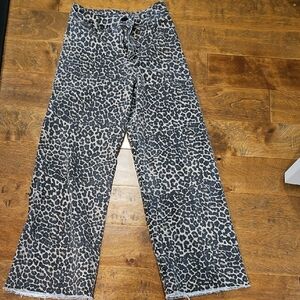 Fab'rik Tan and Black Animal Print Pants